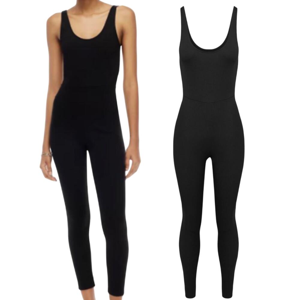 Aritzia Ten by Babaton Fonda Jumpsuit Stretchy Scoop Neck Black Womens 2XS